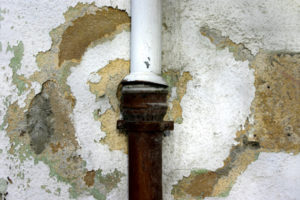 Water damage stems from broken pipes