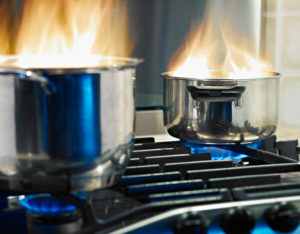 Fire safety tips, avoid catching pots on fire