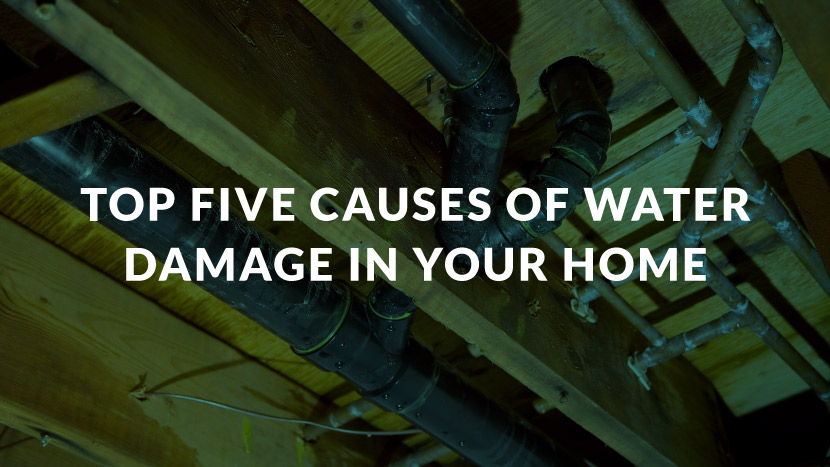 Top Five Causes of Water Damage In Your Home