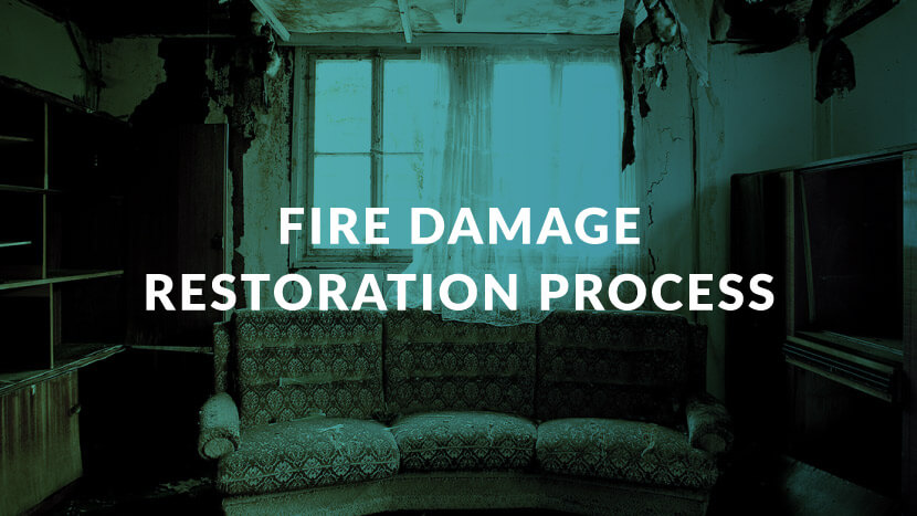 Fire damage restoration process