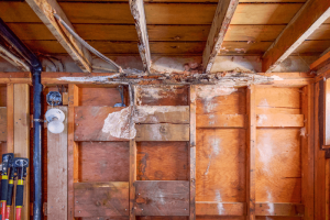 mold and asbestos found in walls after removing drywall